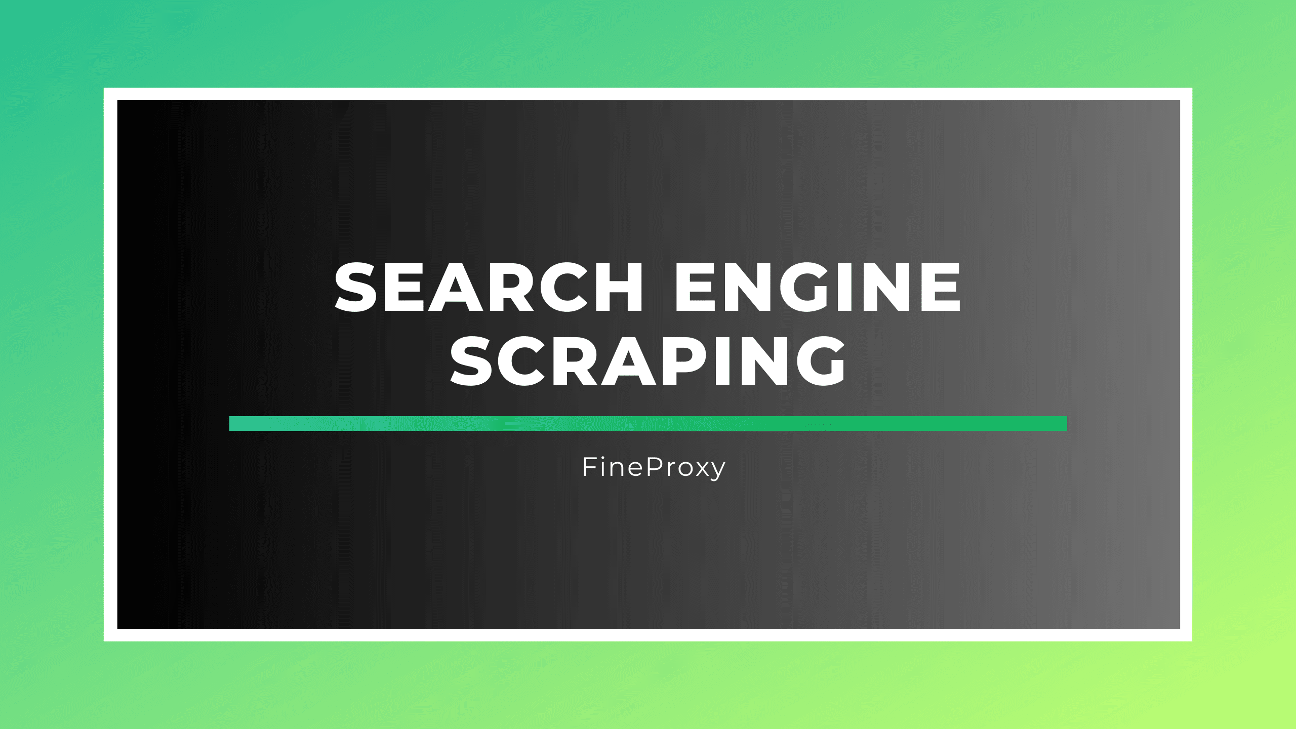 Search Engine Scraping
